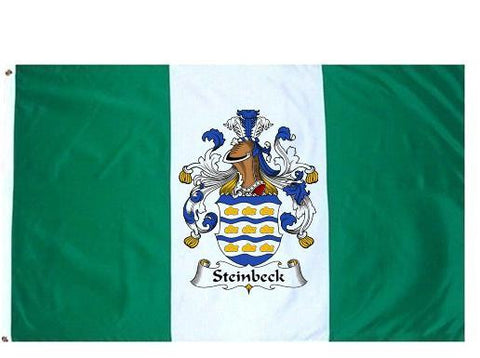 Steinbeck family crest coat of arms flag