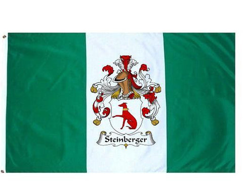 Steinberger family crest coat of arms flag