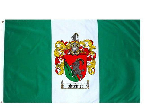 Steiner family crest coat of arms flag