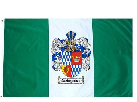 Steingruber family crest coat of arms flag