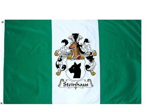 Steinhaus family crest coat of arms flag