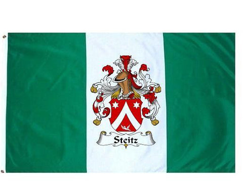 Steitz family crest coat of arms flag