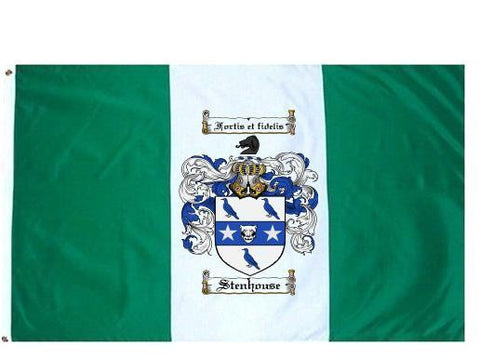 Stenhouse family crest coat of arms flag