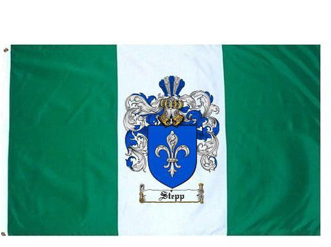 Stepp family crest coat of arms flag