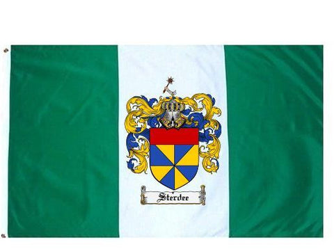 Sterdee family crest coat of arms flag