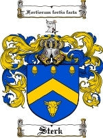 Sterk coat of arms family crest download