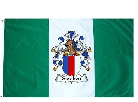 Steuben family crest coat of arms flag