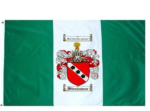Stevenson family crest coat of arms flag