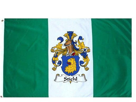 Stiehl family crest coat of arms flag
