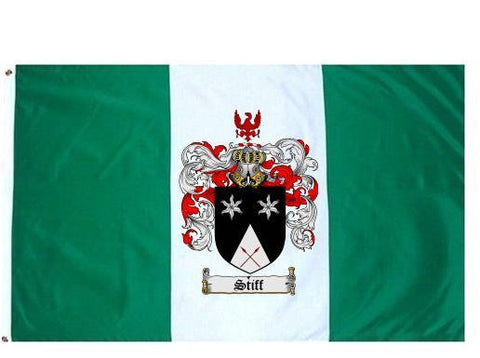 Stiff family crest coat of arms flag