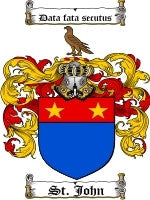 Stjohn coat of arms family crest download