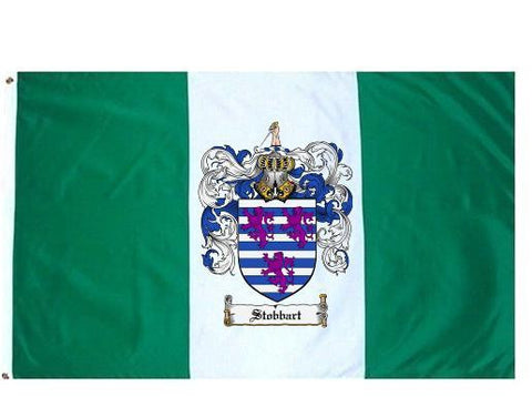 Stobbart family crest coat of arms flag