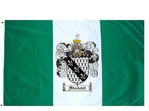 Stockdell family crest coat of arms flag