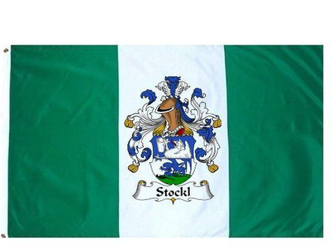 Stockl family crest coat of arms flag