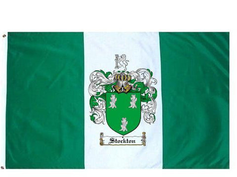 Stockton family crest coat of arms flag