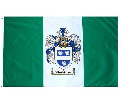 Stockwood family crest coat of arms flag