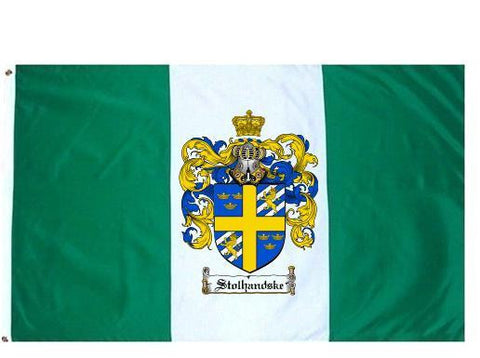 Stolhandske family crest coat of arms flag