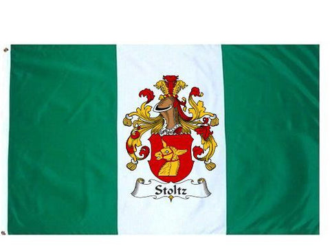 Stoltz family crest coat of arms flag