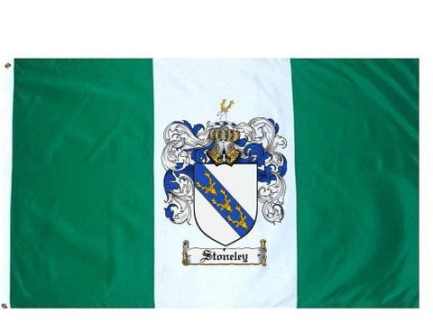 Stoneley family crest coat of arms flag