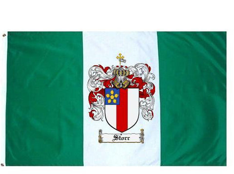 Storr family crest coat of arms flag