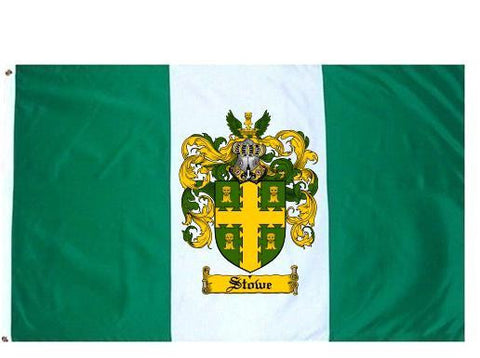 Stowe family crest coat of arms flag