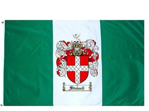 Stowell family crest coat of arms flag