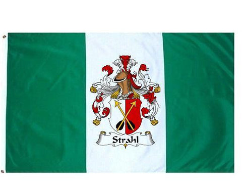 Strahl family crest coat of arms flag