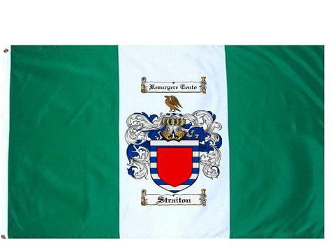 Straiton family crest coat of arms flag