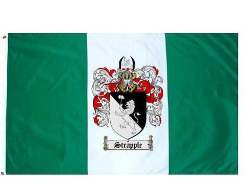 Strapple family crest coat of arms flag
