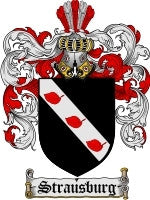 Strausburg coat of arms family crest download