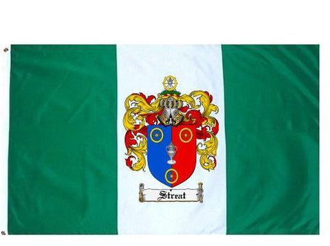 Streat family crest coat of arms flag
