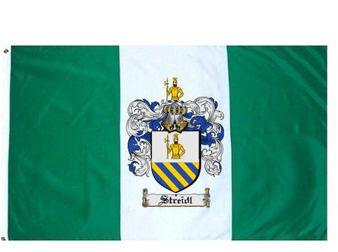 Streidl family crest coat of arms flag
