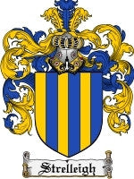 Strelleigh coat of arms family crest download