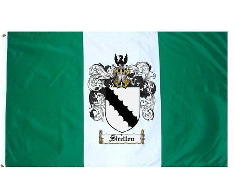 Stretton family crest coat of arms flag