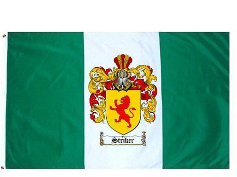 Striker family crest coat of arms flag