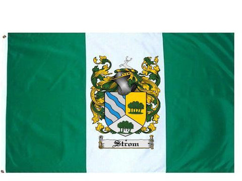 Strom family crest coat of arms flag