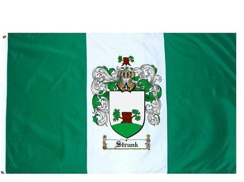 Strunk family crest coat of arms flag