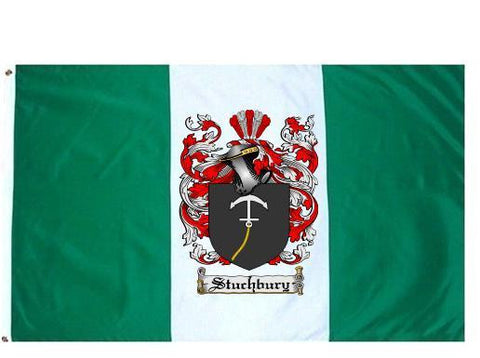 Stuchbury family crest coat of arms flag