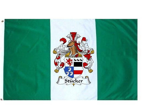 Stucker family crest coat of arms flag