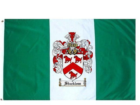 Stuckless family crest coat of arms flag