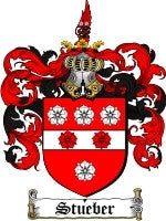 Stueber coat of arms family crest download