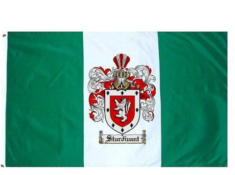 Sturdivant family crest coat of arms flag