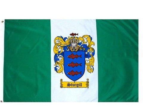 Sturgill family crest coat of arms flag