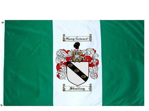 Sturling family crest coat of arms flag