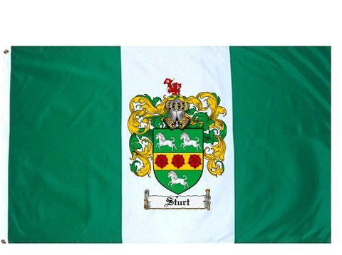 Sturt family crest coat of arms flag