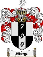 Sturye coat of arms family crest download