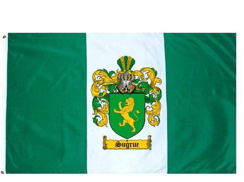 Sugrue family crest coat of arms flag