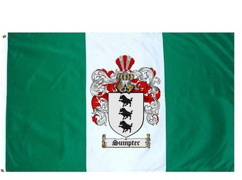 Sumpter family crest coat of arms flag