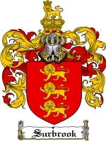 Surbrook coat of arms family crest download