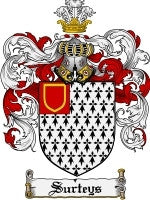 Surteys coat of arms family crest download